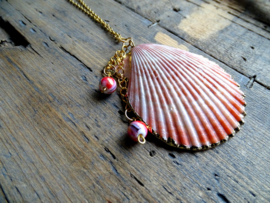 Ketting Schelp Roze