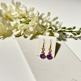 Oorbellen Bling | lila