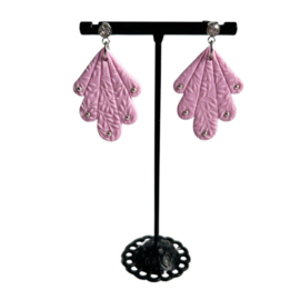 Oorbellen Vine | roze