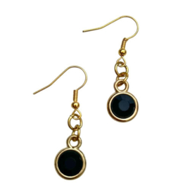 Oorbellen Bling | zwart
