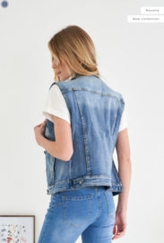 Ana & Lucy - Denim Gilet - Stone Used