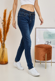 Ana & Lucy - Jeans Elastische Taille - Dark Stone Used