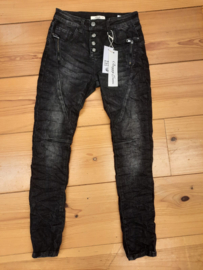 Jewelly Jeans - Met ritsjes - Denim Black used