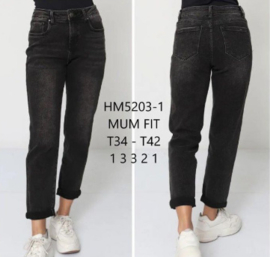 Hello Miss - Mom Fit Jeans - Black Used