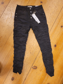 Jewelly Jeans - Twill Black met sierknopen