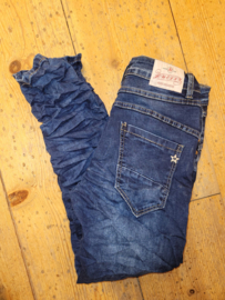 Jewelly Jeans - Dark Used met sierknopen