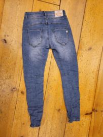 Jewelly Jeans - Blue met ritsjes en sierknopen