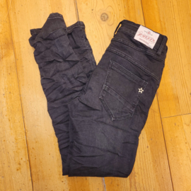 Jewelly Jeans - Black Used met sierknopen