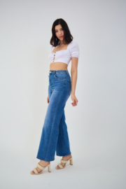 Ana & Lucy - Wide leg Jeans - Stone Used