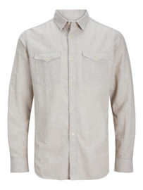 Jack & Jones - Linnen Blend Shirt Sheridan - Crockery