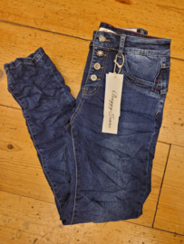 Jewelly Jeans - Blue met sierknopen