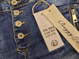 Jewelly Jeans - Dark used met ritsjes