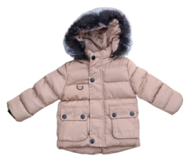 Little boys winterjas khaki