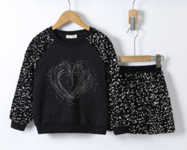 Glamour heart set silver