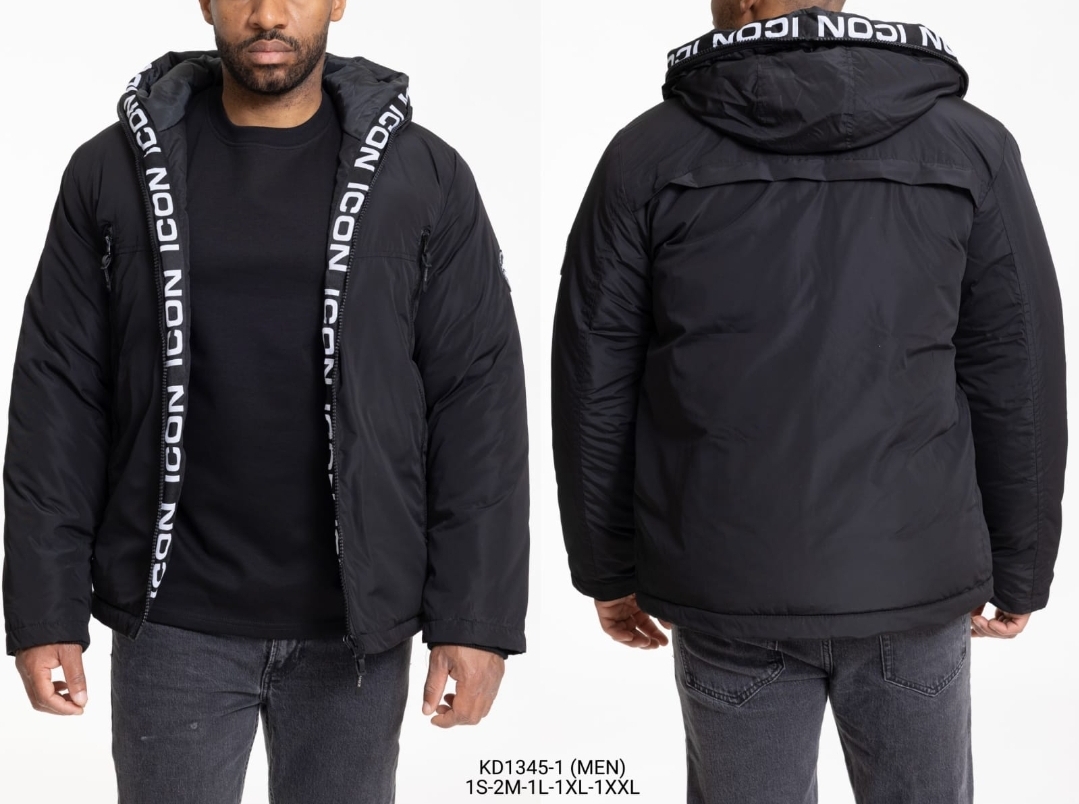 Heren winterjas icon 4 black