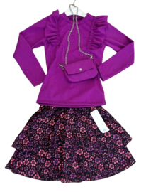 Set flower purple