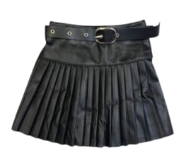 Leatherlook skirt black