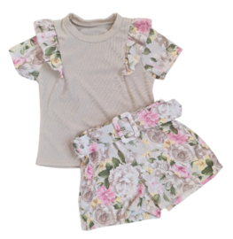 Set flower short belt yellow