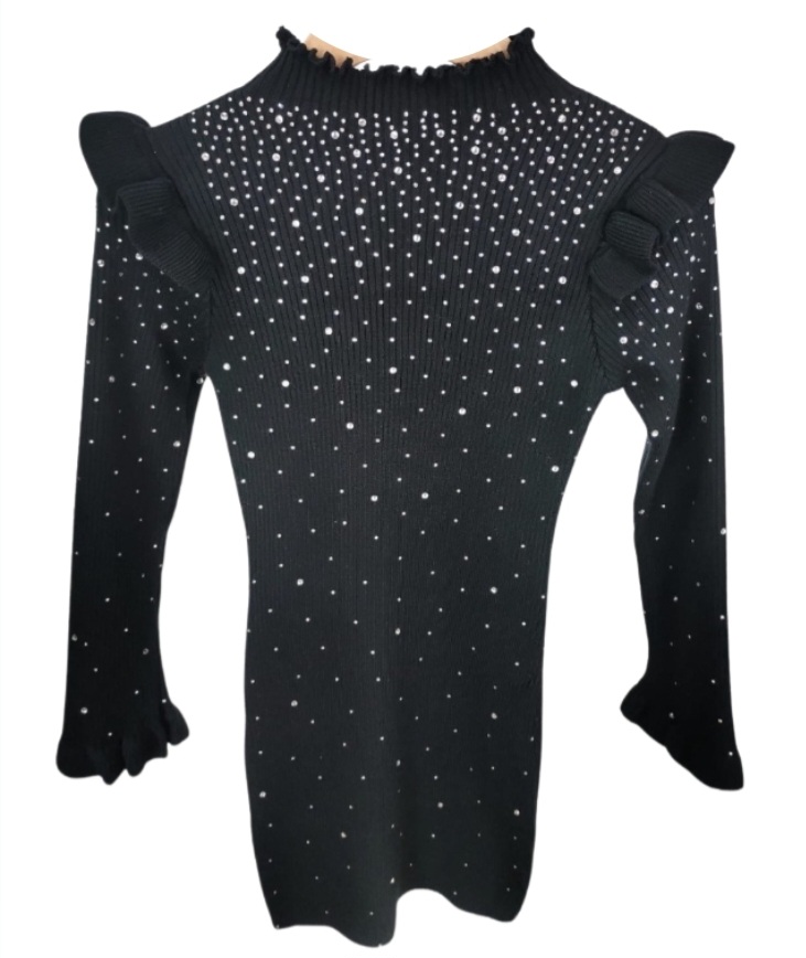 Shiny dress black
