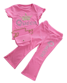 Queen set barbie roze