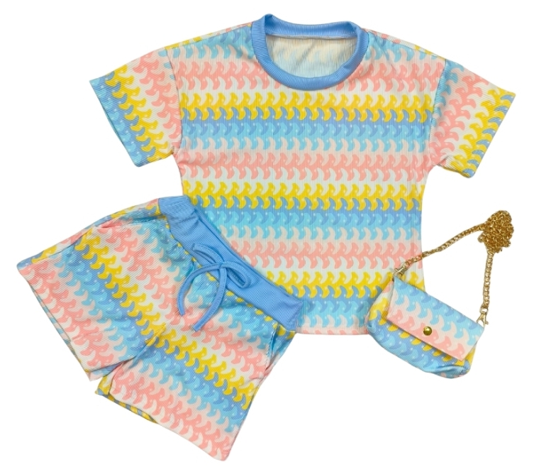Wave set blue