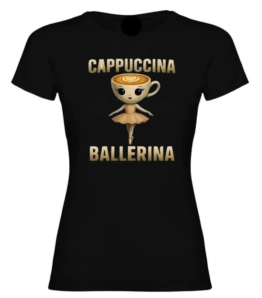 Shirt ballerina cappuccina zwart