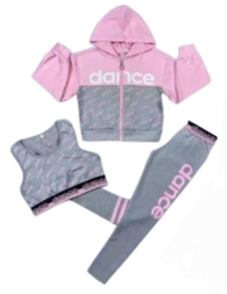 3 delige dance set grey