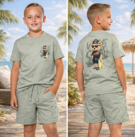 Skater Bear Set green