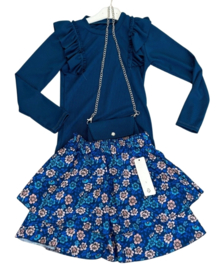 Set flower blue