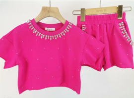 Comfy set short fuchsia