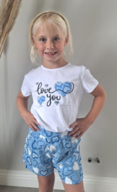 Love you set blauw