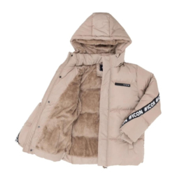 Kids icon winterjas beige1