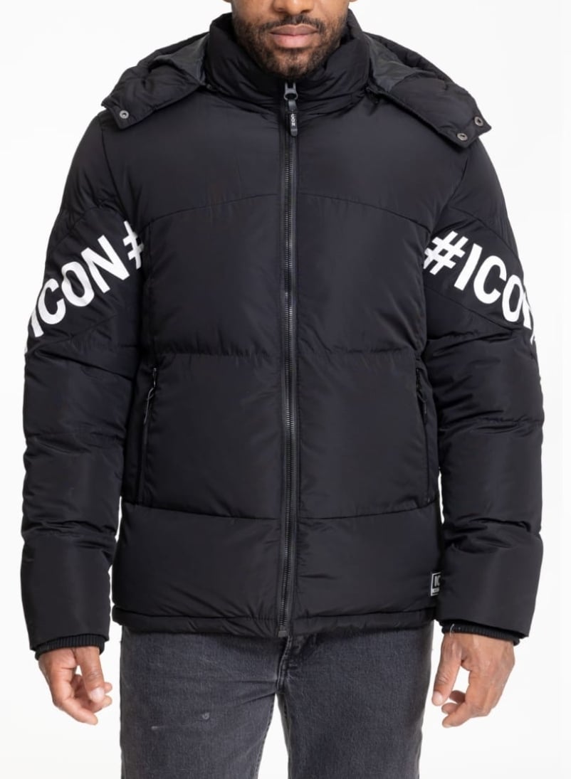Heren winterjas icon 1 black