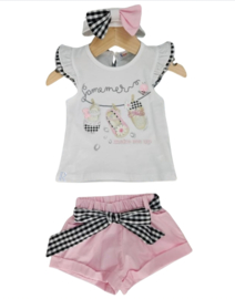 Little girl set with bow