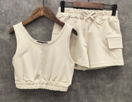 Summer sporty set beige