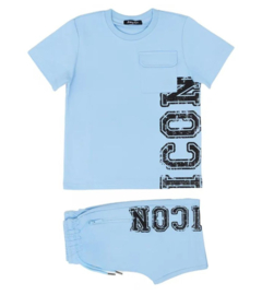 Icon set ted blue