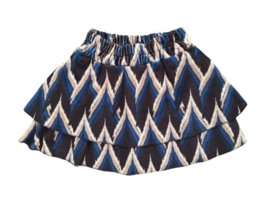 Velvet ziggy skirt blue