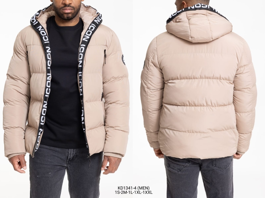 Heren winterjas icon 6 beige