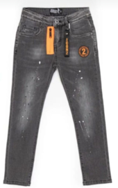 Jeans icon black Orange