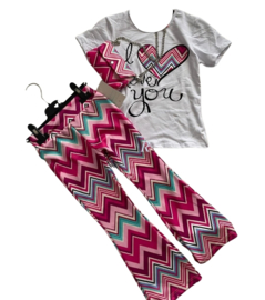 Set zigzag pink