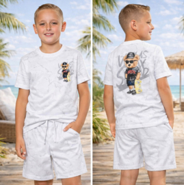 Skater Bear Set white