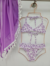 Swimwear Bikini pareo purple