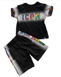 Icon paris set black