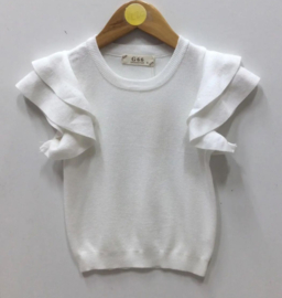 Top ruffle Liza white