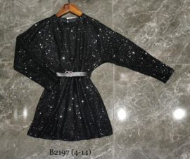 Glitter dress black