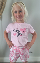 Love you set roze