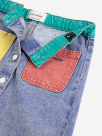 BOBO CHOSES_Color block denim skirt