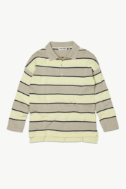 MAIN STORY_ Knit Polo - Oat & Lemongrass