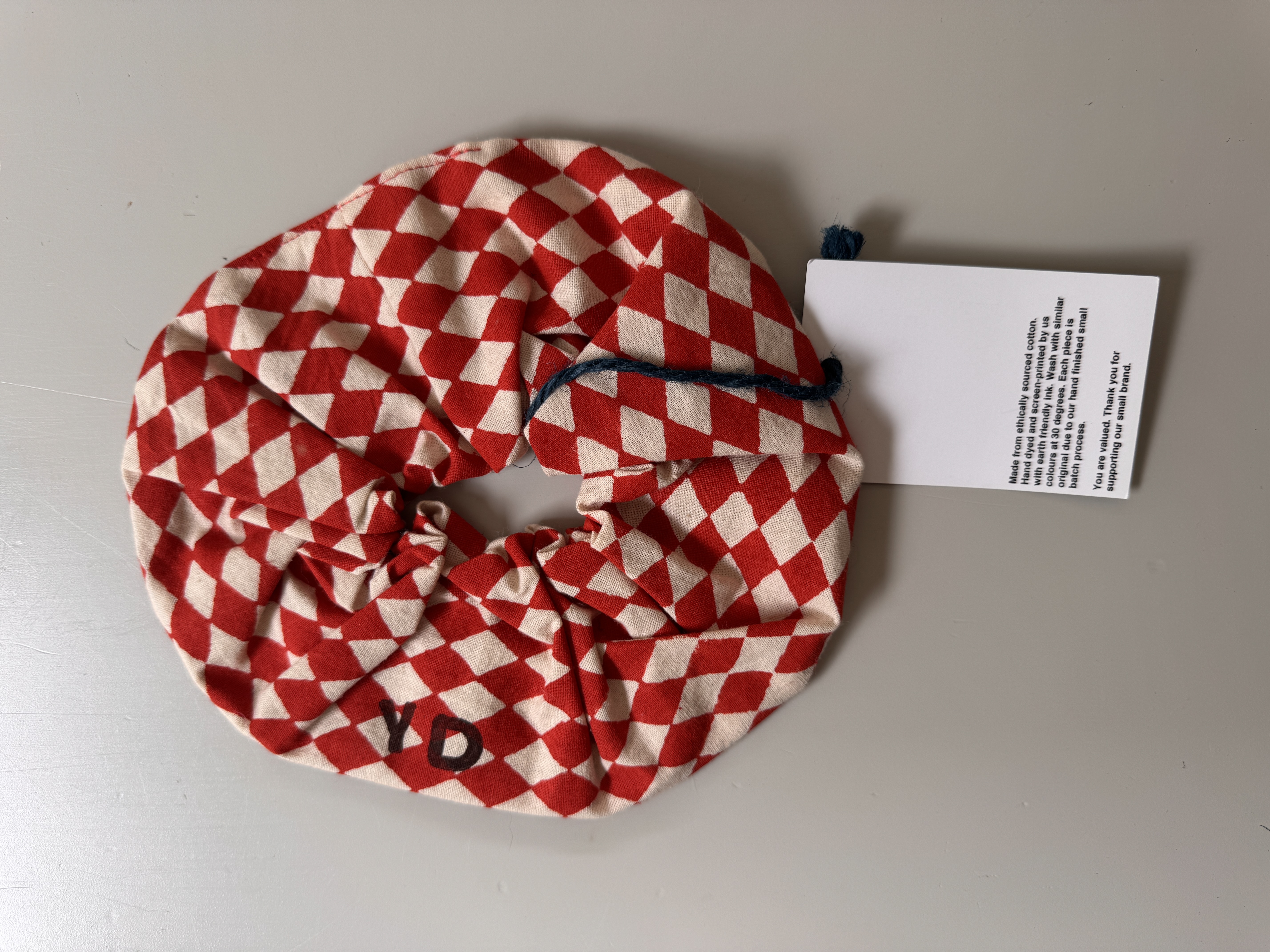 YOUNG DOUBLE _ scrunchie red naturel