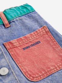 BOBO CHOSES_Color block denim skirt